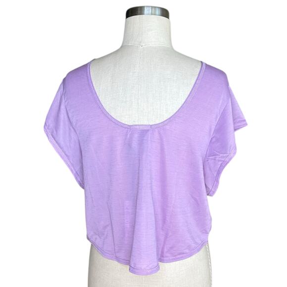 VARLEY Landon Crop Top Short Sleeve Mesh Knit Women's Size Medium NWT Gym Yoga - Picture 3 of 10